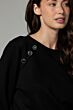 Tramontana Sweater Sailor Buttons Black