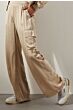 Tramontana Hammered Satin Trousers Sand 