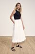Tramontana Contrast Scallop-Neck Singlet Black