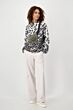Monari Shirt Luipaardprint Frozen Green
