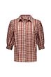 Studio Anneloes Yentil Check Blouse Offwhite/Rust 