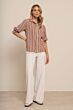 Studio Anneloes Yentil Check Blouse Offwhite/Rust 