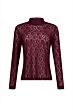 Studio Anneloes Reagan Lace Col Top Aubergine