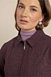 Studio Anneloes Jazy Herringbone Jacket Aubergine
