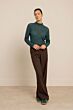 Studio Anneloes Reagan Lace Col Top Teal