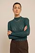 Studio Anneloes Reagan Lace Col Top Teal