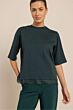 Studio Anneloes Fiore Lace Tee Dark Teal 