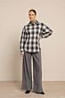 Studio Anneloes Tally Check Blouse Mid Grey