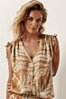 Tramontana Blouse Summer Safari Print Bronze