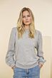 Geisha Sweater Embriodery Grey Melange