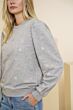 Geisha Sweater Embriodery Grey Melange