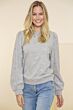 Geisha Sweater Embriodery Grey Melange
