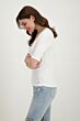 Monari T-shirt met V-Hals Wit