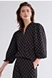 Summum Woman Top Diagonal Check Jacquard 