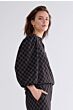 Summum Woman Top Diagonal Check Jacquard 