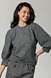 Tramontana Top Stretch Tweed Black