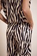 Tramontana Trousers Savannah Stripes Print Neutral