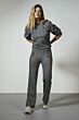 Tramontana Trousers Stretch Tweed Black 