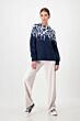 Monari Pullover Midnight Gemustert 