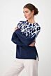 Monari Pullover Midnight Gemustert 