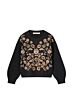 Summum Woman Puff Sleeve Vintage Flower Embriodery