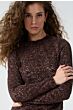 Tramontana Velvet Stretch Lace Top Cafe Noir