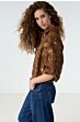 Tramontana Velvet Jacquard Jacket Cinnamon
