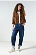 Tramontana Velvet Jacquard Jacket Cinnamon