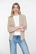 Geisha Uni Gebreid Vest Sand 