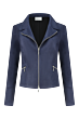 Helena Hart Zipper Suedine Marine