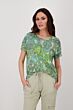Monari T-Shirt Bamboo Pattern Gemustert