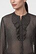 Monari Blouse Stippen Black/Offwhite