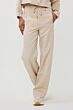 Esqualo Trousers Wide Jacquard Sand 