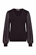 Studio Anneloes Wendey Organza Pullover Aubergine