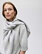 Opus Amadsi Scarf Hazy Fog Melange -0