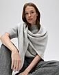 Opus Amadsi Scarf Hazy Fog Melange -0