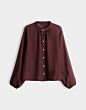 Opus Fabrielle Blouse Cherry Jam