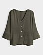 Opus Felsea Blouse Olive Leaf
