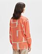 Opus Fumine Graphic Blouse Peachy Coral
