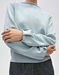 Opus Gisinna Sweat Dusty aqua 