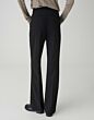 Opus Maiga Flared Broek Black
