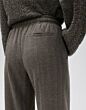 Opus Melane Herringbone Broek Warm Greige 
