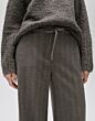 Opus Melane Herringbone Broek Warm Greige 
