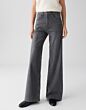 Opus Minah Palazzo Jeans Mid Steel Grey 