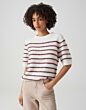 Opus Pimota Trui Stripe Rose Tint