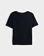Opus Soppel T-Shirt Coal Blue 