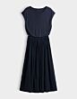 Opus Wabella Jurk Coal Blue 