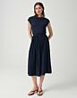 Opus Wabella Jurk Coal Blue 
