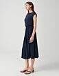 Opus Wabella Jurk Coal Blue 