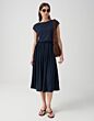 Opus Wabella Jurk Coal Blue 